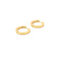 flat click huggie hoop earrings - 15mm