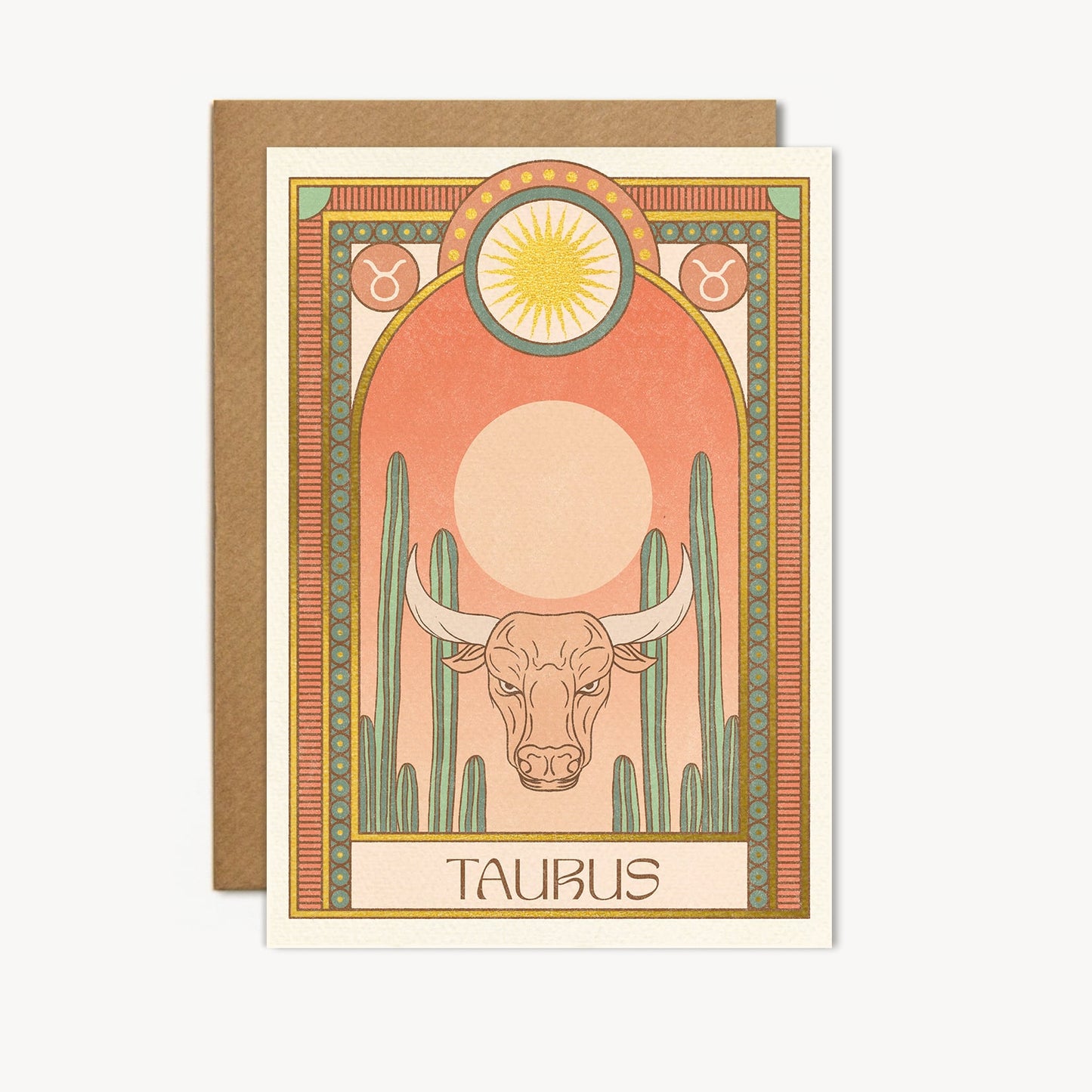 taurus zodiac card