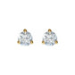 solitaire stud earrings - grown diamond