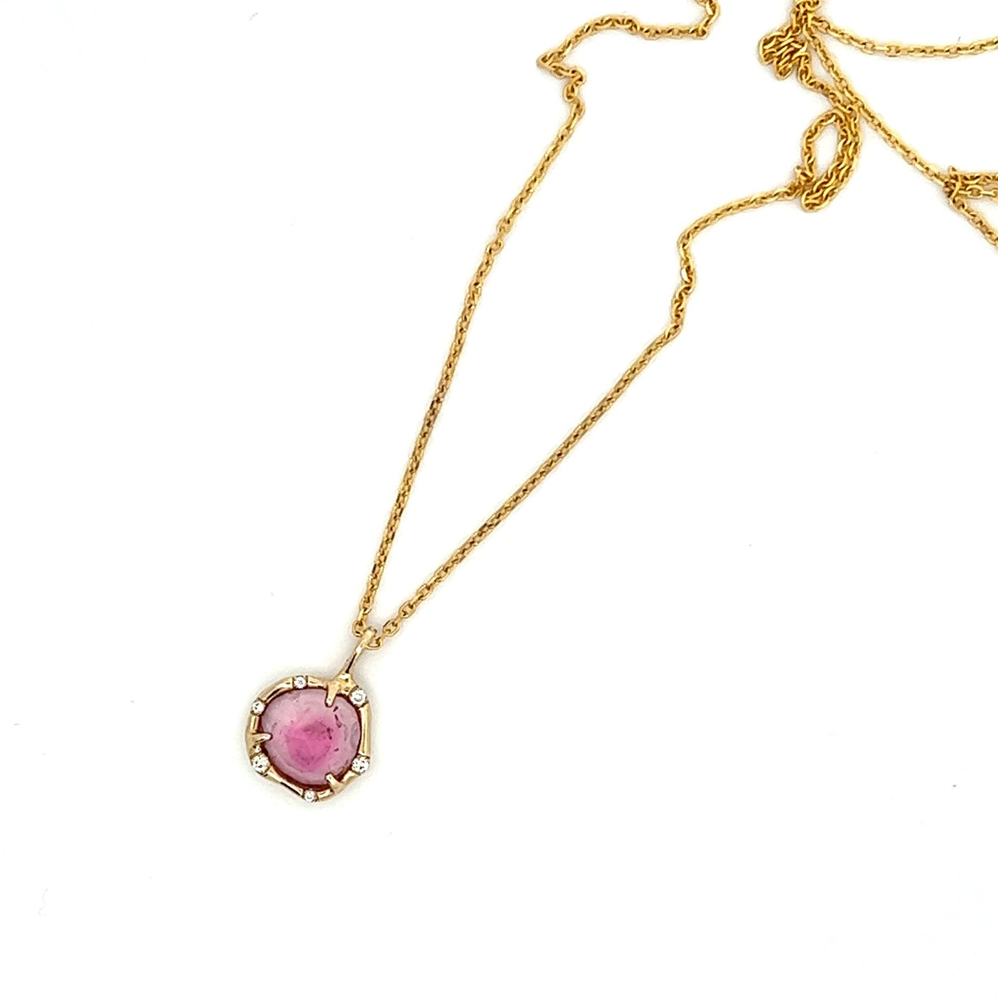 cosmic light necklace - pink tourmaline