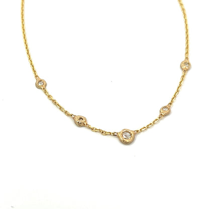 rose cut diamond necklace