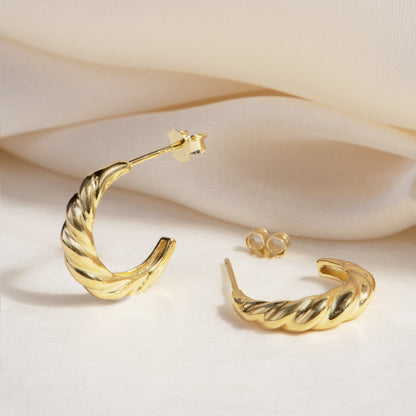 yvonne semi hoop earrings