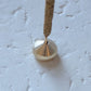 brass incense holder - medium water drop