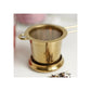 gold tea strainer basket