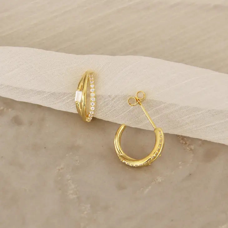 michelle semi hoop earrings