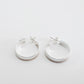 flat post hoop earrings - 19mm