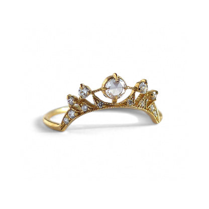 astrid luna ring - natural diamond