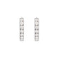 grown diamond hinged hoop earrings