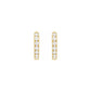 classic hinged hoop earrings - grown diamond