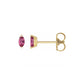 pink tourmaline marquise stud earrings