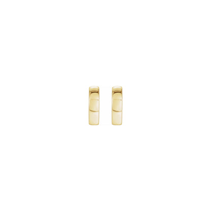 tiny gold huggie hoops