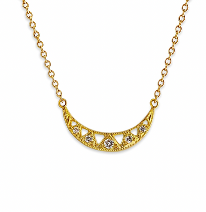 vaeda pendant necklace - natural diamond