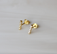 pave bar stud earrings