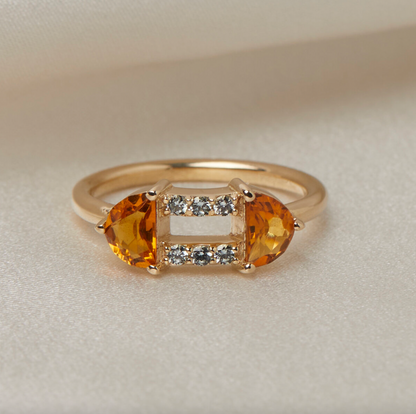 portia ring - citrine