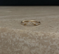 baguette wave band - natural diamond