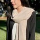 handloom cashmere scarf / blush