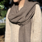 handloom cashmere scarf / espresso