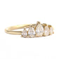 pear five diamond ring