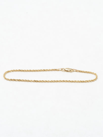 rope chain bracelet - 1.5mm