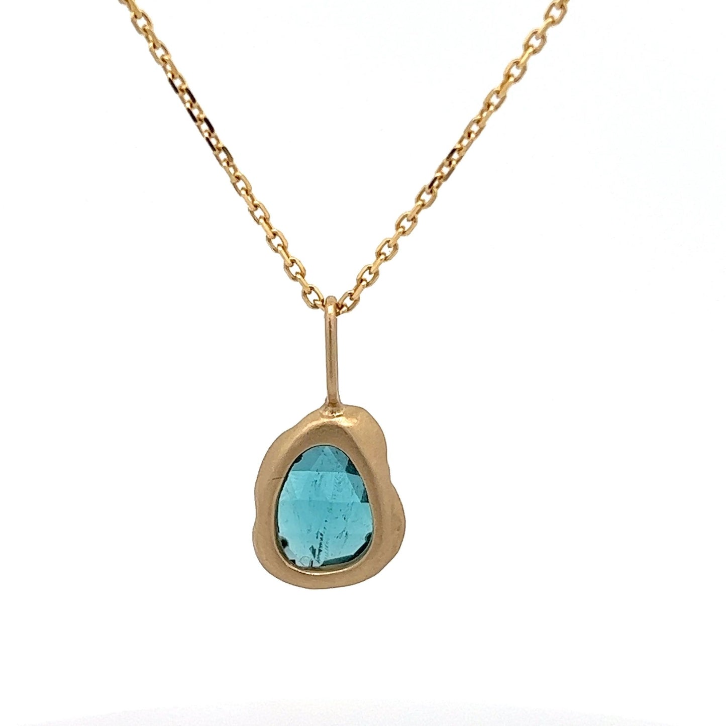 oceanic light necklace - blue tourmaline