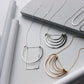 long oval hoop earrings