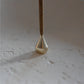 brass incense holder - tall water drop