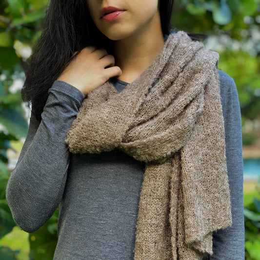 ultra plush alpaca scarf / autumn