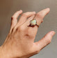 stardust ring - multicolor australian opal