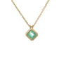 mint emerald necklace