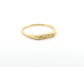 gold petite signet ring - daisy